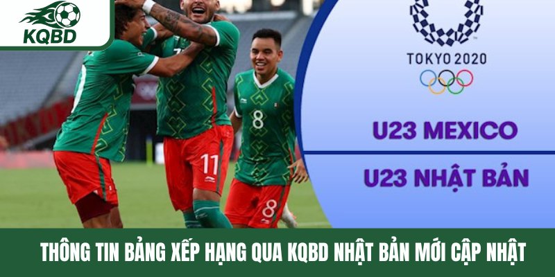 Thông tin bảng xếp hạng qua KQBD Nhật Bản mới cập nhật 