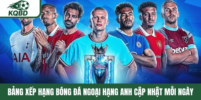 Bảng xếp hạng bóng đá Ngoại hạng Anh cập nhật mỗi ngày