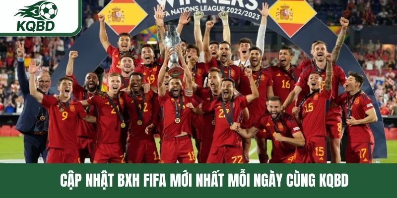 Cập nhật BXH FIFA mới nhất mỗi ngày cùng KQBD