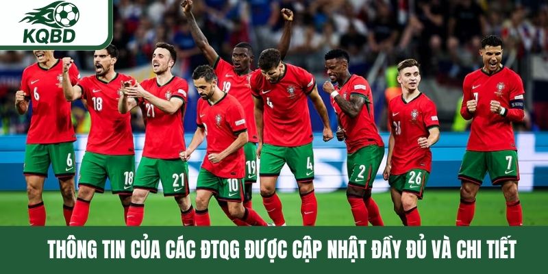 Thông tin của các ĐTQG được cập nhật đầy đủ và chi tiết