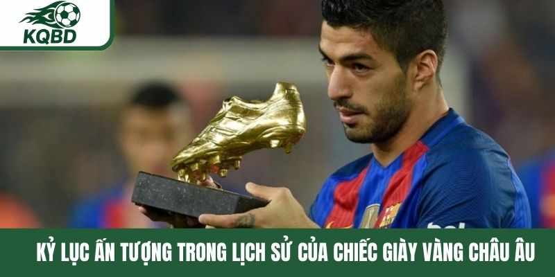 Kỷ lục ấn tượng trong lịch sử của chiếc giày vàng châu Âu